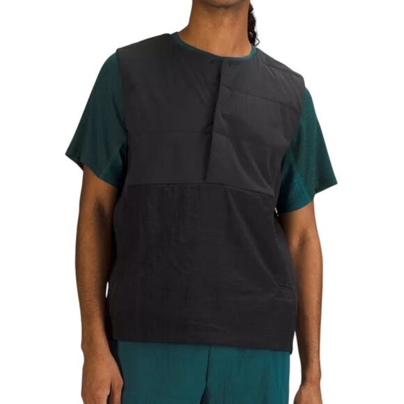 Lululemon Side Zip Insulated Hiking Vest Black Men's Size Large New With Tags - Picture 1 of 8